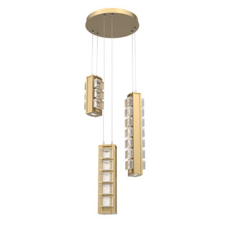 Tessera LED Pendant in Gilded Brass (404|CHB0100-03-GB-TP-CA1-L3-000)