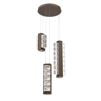Tessera LED Pendant in Flat Bronze (404|CHB0100-03-FB-TO-CA1-L3-000)