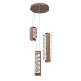 Tessera LED Pendant in Burnished Bronze (404|CHB0100-03-BB-TO-CA1-L3-000)
