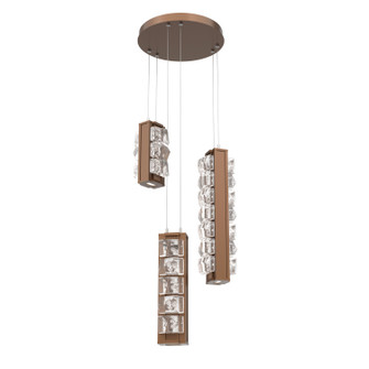 Tessera LED Pendant in Burnished Bronze (404|CHB0100-03-BB-TF-CA1-L3-000)