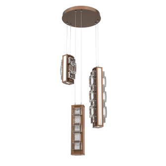 Tessera LED Pendant in Burnished Bronze (404|CHB0100-03-BB-TE-CA1-L3-W01)