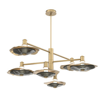 Cumulus LED Chandelier in Gilded Brass (404|CHB0099-L6-GB-00-001-L3-SG)
