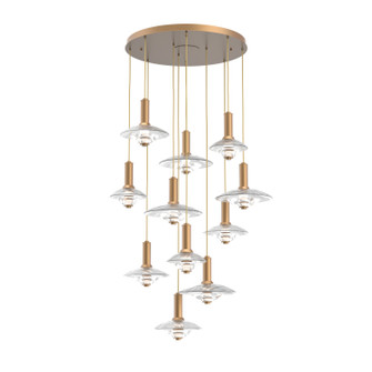 Cirrus LED Pendant in Novel Brass (404|CHB0098-11-NB-CG-C01-L3)