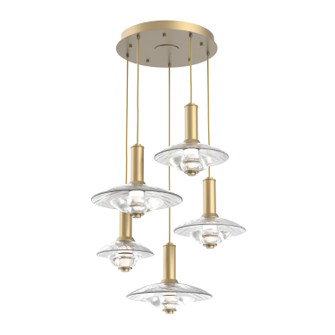 Cirrus LED Pendant in Gilded Brass (404|CHB0098-05-GB-CG-C01-L3)