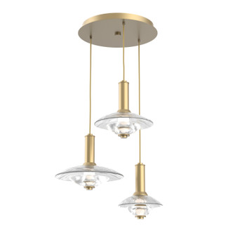 Cirrus LED Pendant in Gilded Brass (404|CHB0098-03-GB-CG-C01-L3)