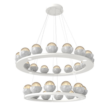 Cabochon LED Chandelier in Salt White (404|CHB0093-2B-WI-A-CA1-L1-WM) Cabochon LED Chandelier in Salt White (404|CHB0093-2B-WI-A-CA1-L1-WM)
