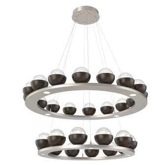 Cabochon LED Chandelier in Beige Silver (404|CHB0093-2B-BS-WL-CA1-L3-FB)