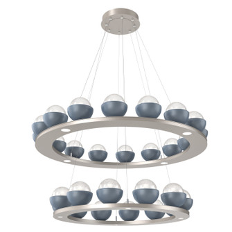 Cabochon LED Chandelier in Beige Silver (404|CHB0093-2B-BS-WL-CA1-L3-BU)