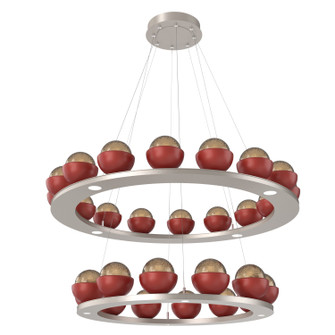 Cabochon LED Chandelier in Beige Silver (404|CHB0093-2B-BS-B-CA1-L3-RE)