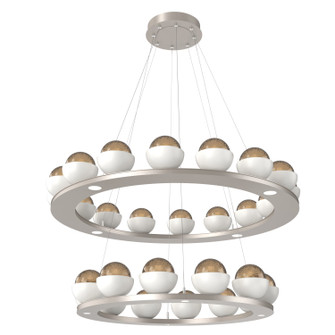 Cabochon LED Chandelier in Beige Silver (404|CHB0093-2B-BS-B-CA1-L1-WI)