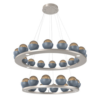 Cabochon LED Chandelier in Beige Silver (404|CHB0093-2B-BS-B-CA1-L1-BU)