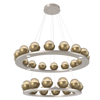Cabochon LED Chandelier in Beige Silver (404|CHB0093-2B-BS-A-CA1-L1-GB)