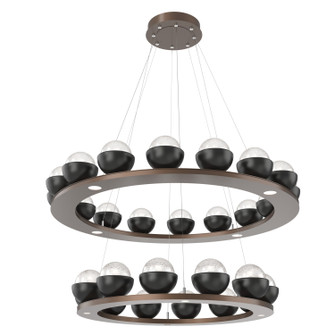 Cabochon LED Chandelier in Burnished Bronze (404|CHB0093-2B-BB-WL-CA1-L3-MB)