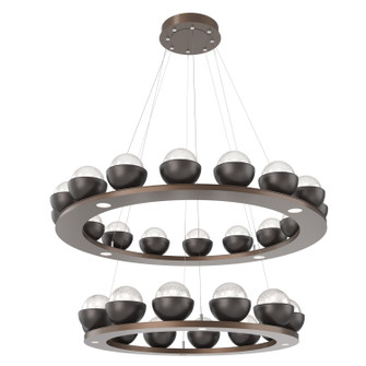 Cabochon LED Chandelier in Burnished Bronze (404|CHB0093-2B-BB-WL-CA1-L3-GP)