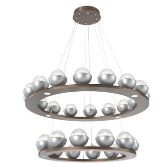 Cabochon LED Chandelier in Burnished Bronze (404|CHB0093-2B-BB-WL-CA1-L3-CS)