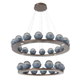 Cabochon LED Chandelier in Burnished Bronze (404|CHB0093-2B-BB-S-CA1-L3-BU)