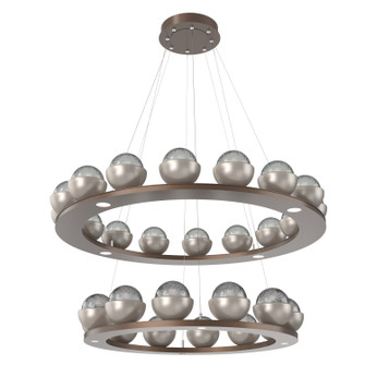 Cabochon LED Chandelier in Burnished Bronze (404|CHB0093-2B-BB-S-CA1-L3-BS)