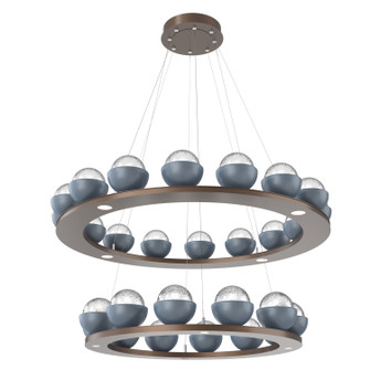 Cabochon LED Chandelier in Burnished Bronze (404|CHB0093-2B-BB-C-CA1-L3-BU)