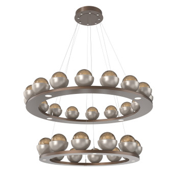 Cabochon LED Chandelier in Burnished Bronze (404|CHB0093-2B-BB-B-CA1-L3-BS)
