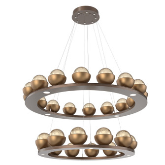 Cabochon LED Chandelier in Burnished Bronze (404|CHB0093-2B-BB-A-CA1-L3-NB)