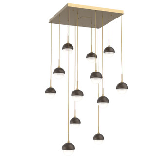 Cabochon LED Pendant in Gilded Brass (404|CHB0093-12-GB-WL-C01-L3-FB)