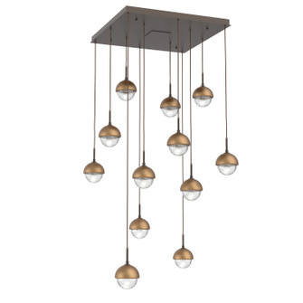 Cabochon LED Pendant in Flat Bronze (404|CHB0093-12-FB-C-C01-L3-NB)
