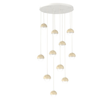 Cabochon LED Pendant in Salt White (404|CHB0093-11-WI-WL-C01-L3-TR)