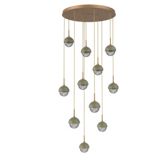 Cabochon LED Pendant in Novel Brass (404|CHB0093-11-NB-S-C01-L1-GE)