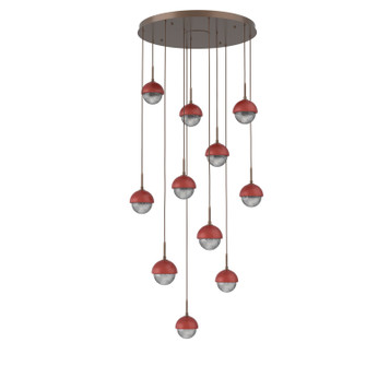 Cabochon LED Pendant in Burnished Bronze (404|CHB0093-11-BB-S-C01-L1-RE)