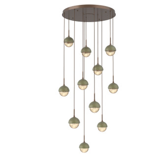 Cabochon LED Pendant in Burnished Bronze (404|CHB0093-11-BB-A-C01-L3-GE)