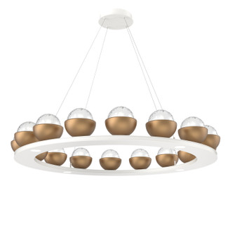 Cabochon LED Chandelier in Salt White (404|CHB0093-0D-WI-C-CA1-L1-NB)