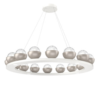 Cabochon LED Chandelier in Salt White (404|CHB0093-0D-WI-C-CA1-L1-BS)