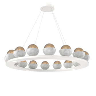 Cabochon LED Chandelier in Salt White (404|CHB0093-0D-WI-B-CA1-L3-WM)