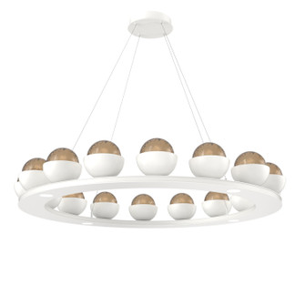 Cabochon LED Chandelier in Salt White (404|CHB0093-0D-WI-B-CA1-L3-MS)