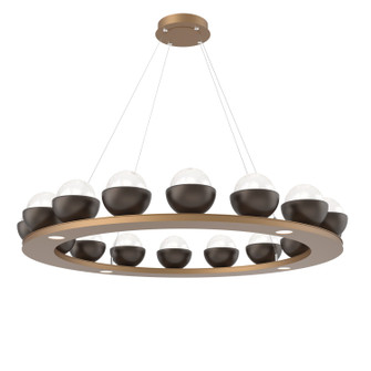 Cabochon LED Chandelier in Novel Brass (404|CHB0093-0D-NB-WL-CA1-L3-FB)
