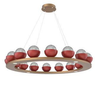 Cabochon LED Chandelier in Novel Brass (404|CHB0093-0D-NB-S-CA1-L1-RE)
