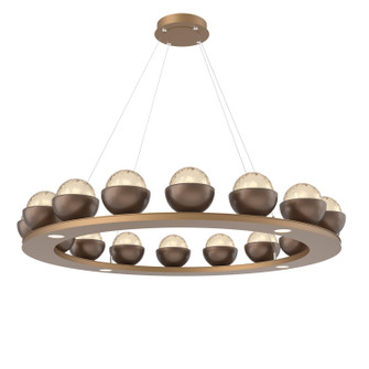Cabochon LED Chandelier in Novel Brass (404|CHB0093-0D-NB-A-CA1-L3-BB)