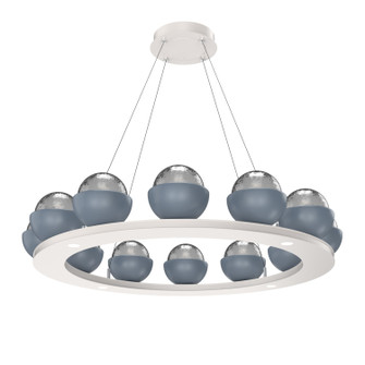 Cabochon LED Chandelier in Salt White (404|CHB0093-0C-WI-S-CA1-L3-BU) Cabochon LED Chandelier in Salt White (404|CHB0093-0C-WI-S-CA1-L3-BU)