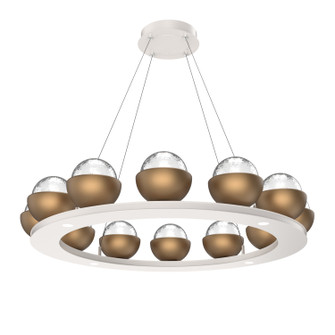 Cabochon LED Chandelier in Salt White (404|CHB0093-0C-WI-C-CA1-L3-NB)