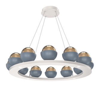 Cabochon LED Chandelier in Salt White (404|CHB0093-0C-WI-B-CA1-L3-BU) Cabochon LED Chandelier in Salt White (404|CHB0093-0C-WI-B-CA1-L3-BU)