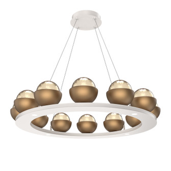 Cabochon LED Chandelier in Salt White (404|CHB0093-0C-WI-A-CA1-L3-NB)