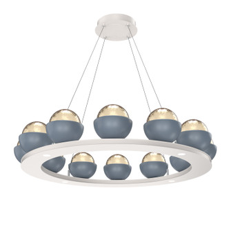 Cabochon LED Chandelier in Salt White (404|CHB0093-0C-WI-A-CA1-L3-BU)