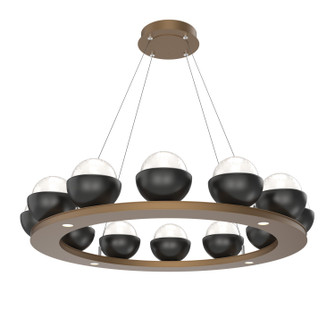 Cabochon LED Chandelier in Novel Brass (404|CHB0093-0C-NB-WL-CA1-L3-MB)