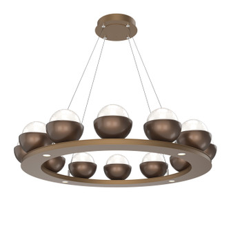 Cabochon LED Chandelier in Novel Brass (404|CHB0093-0C-NB-WL-CA1-L3-BB)