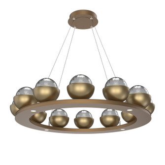 Cabochon LED Chandelier in Novel Brass (404|CHB0093-0C-NB-S-CA1-L3-GB)
