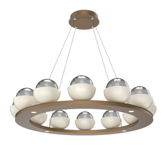 Cabochon LED Chandelier in Novel Brass (404|CHB0093-0C-NB-S-CA1-L1-WI)