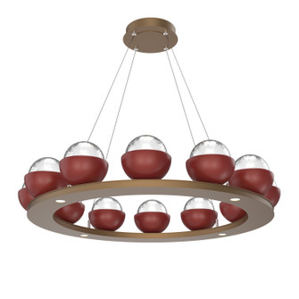 Cabochon LED Chandelier in Novel Brass (404|CHB0093-0C-NB-C-CA1-L3-RE)