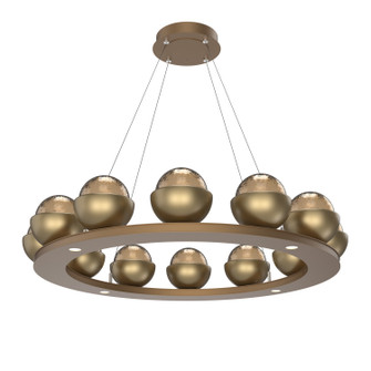 Cabochon LED Chandelier in Novel Brass (404|CHB0093-0C-NB-B-CA1-L1-GB)
