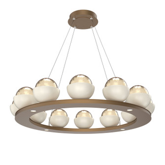 Cabochon LED Chandelier in Novel Brass (404|CHB0093-0C-NB-A-CA1-L1-WI)