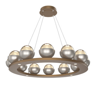 Cabochon LED Chandelier in Novel Brass (404|CHB0093-0C-NB-A-CA1-L1-BS)